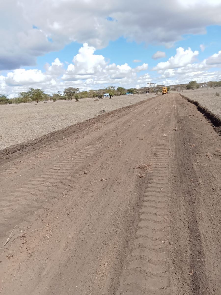 Access road to a plot